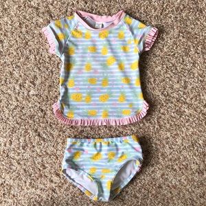Ruffle Butts Pineapple Bathing Suit